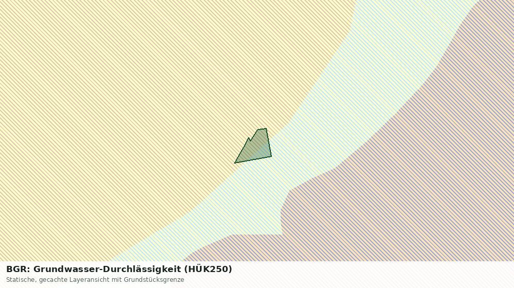 Statische Kartenansicht: BGR: Grundwasser-Durchlässigkeit (HÜK250)