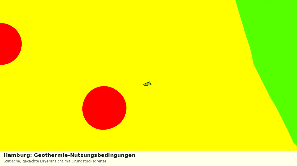 Statische Kartenansicht: Hamburg: Geothermie-Nutzungsbedingungen