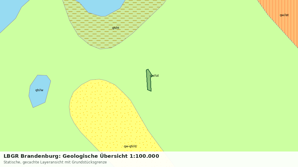 Statische Kartenansicht: LBGR Brandenburg: Geologische Übersicht 1:100.000