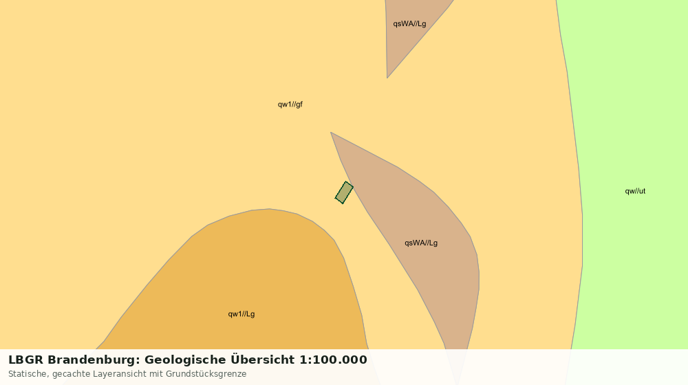 Statische Kartenansicht: LBGR Brandenburg: Geologische Übersicht 1:100.000