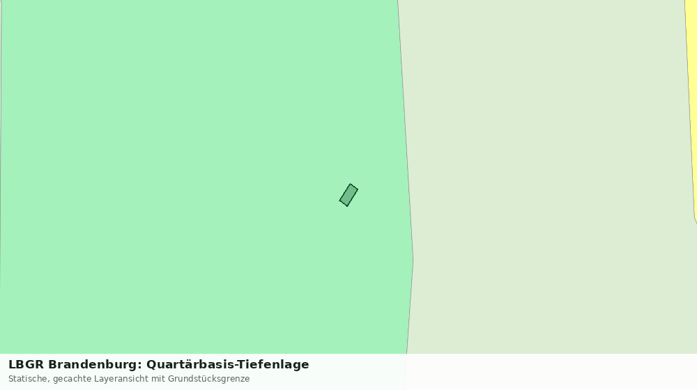 Statische Kartenansicht: LBGR Brandenburg: Quartärbasis-Tiefenlage