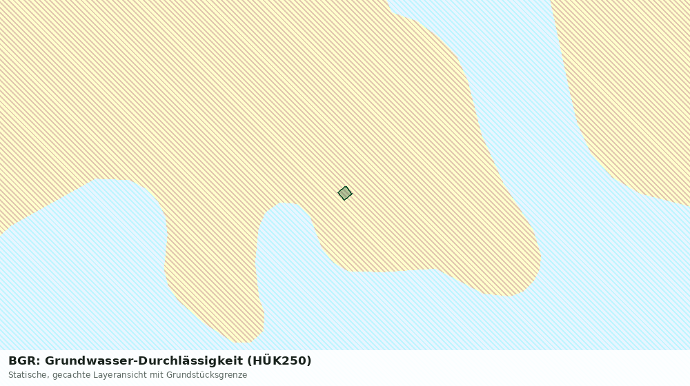 Statische Kartenansicht: BGR: Grundwasser-Durchlässigkeit (HÜK250)