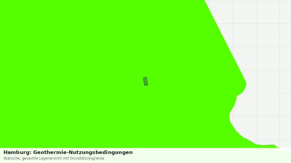 Statische Kartenansicht: Hamburg: Geothermie-Nutzungsbedingungen