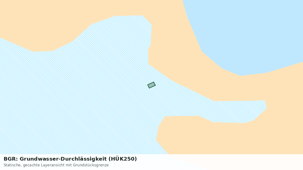 Statische Kartenansicht: BGR: Grundwasser-Durchlässigkeit (HÜK250)