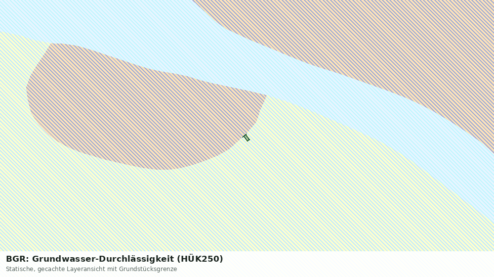 Statische Kartenansicht: BGR: Grundwasser-Durchlässigkeit (HÜK250)