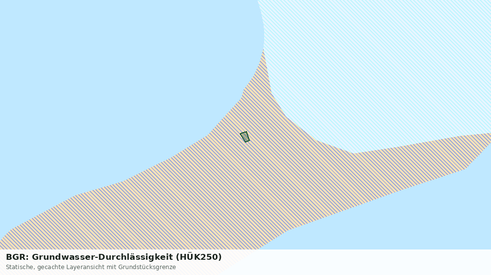 Statische Kartenansicht: BGR: Grundwasser-Durchlässigkeit (HÜK250)
