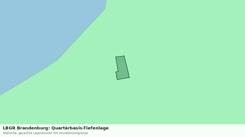 Statische Kartenansicht: LBGR Brandenburg: Quartärbasis-Tiefenlage