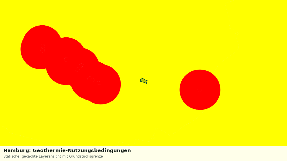 Statische Kartenansicht: Hamburg: Geothermie-Nutzungsbedingungen