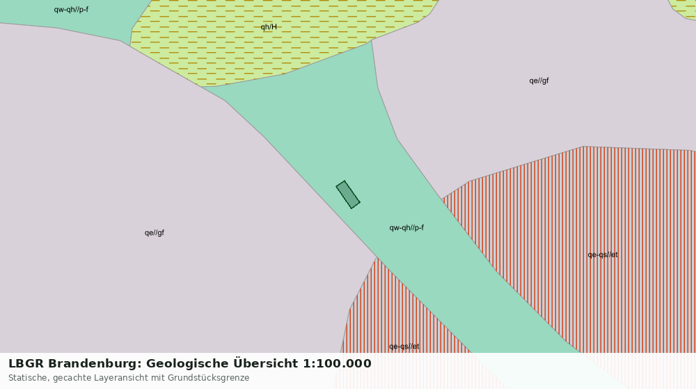Statische Kartenansicht: LBGR Brandenburg: Geologische Übersicht 1:100.000