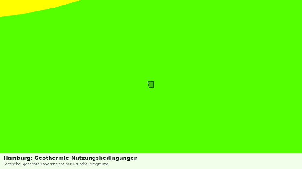 Statische Kartenansicht: Hamburg: Geothermie-Nutzungsbedingungen