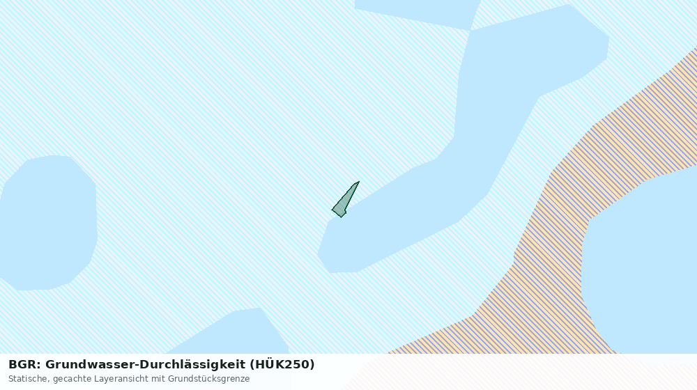 Statische Kartenansicht: BGR: Grundwasser-Durchlässigkeit (HÜK250)