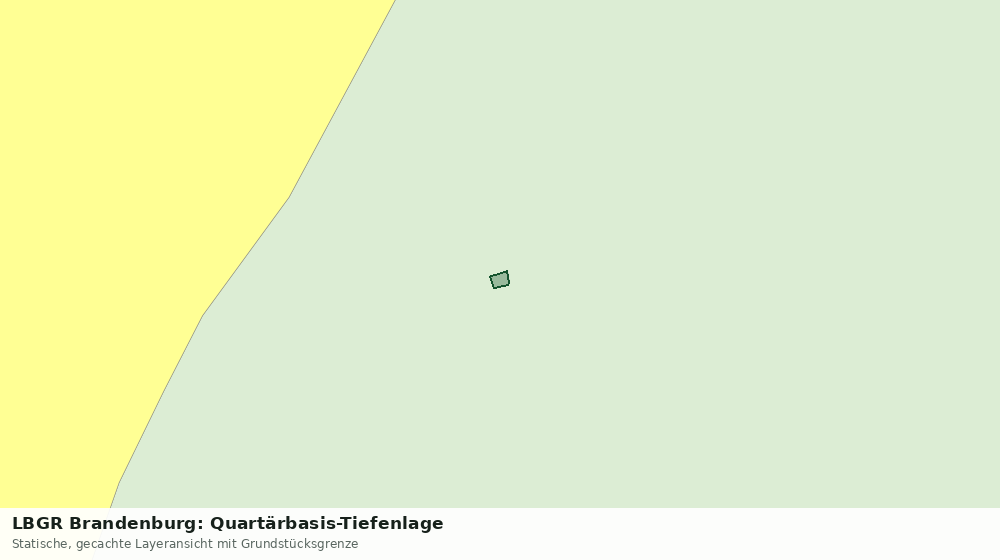 Statische Kartenansicht: LBGR Brandenburg: Quartärbasis-Tiefenlage