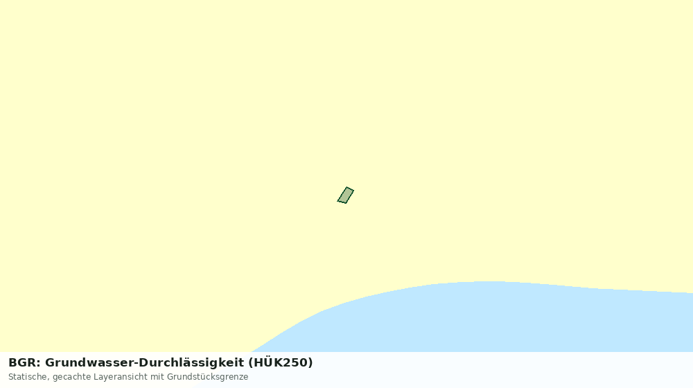 Statische Kartenansicht: BGR: Grundwasser-Durchlässigkeit (HÜK250)