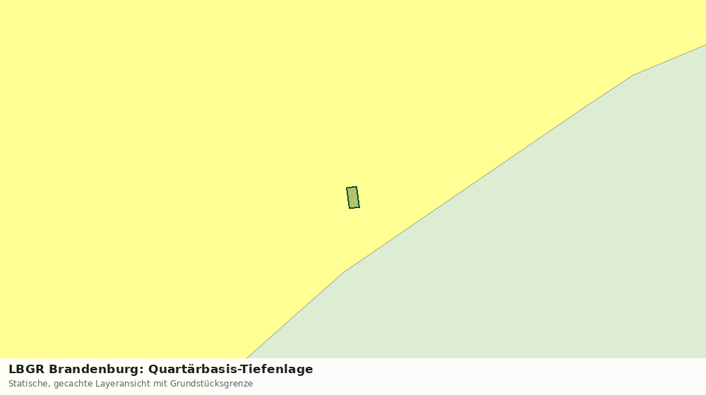 Statische Kartenansicht: LBGR Brandenburg: Quartärbasis-Tiefenlage