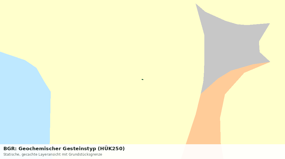 Statische Kartenansicht: BGR: Geochemischer Gesteinstyp (HÜK250)