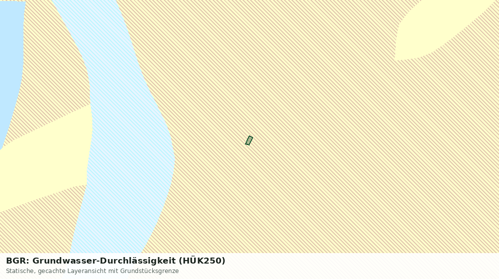 Statische Kartenansicht: BGR: Grundwasser-Durchlässigkeit (HÜK250)