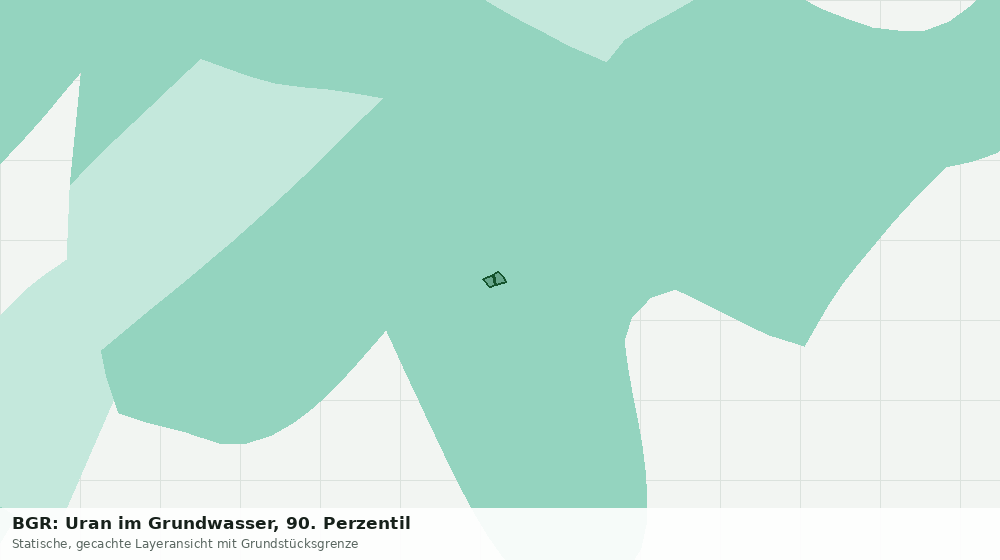 Statische Kartenansicht: BGR: Uran im Grundwasser, 90. Perzentil