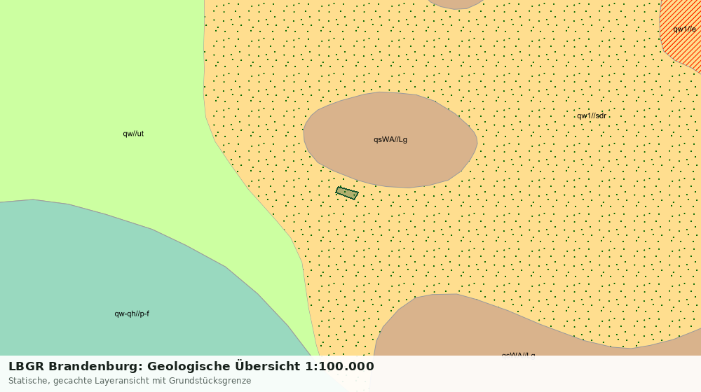 Statische Kartenansicht: LBGR Brandenburg: Geologische Übersicht 1:100.000