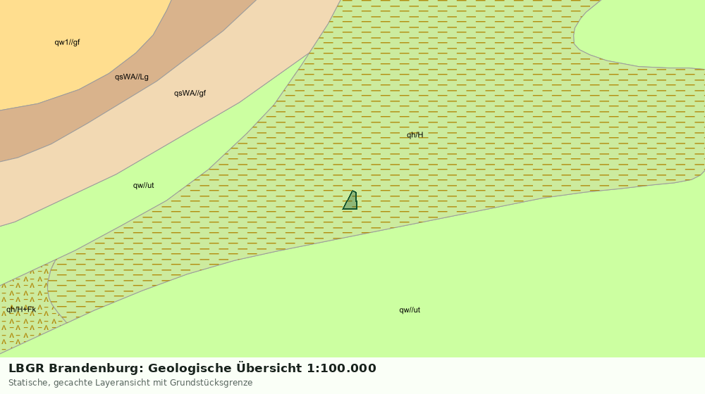 Statische Kartenansicht: LBGR Brandenburg: Geologische Übersicht 1:100.000
