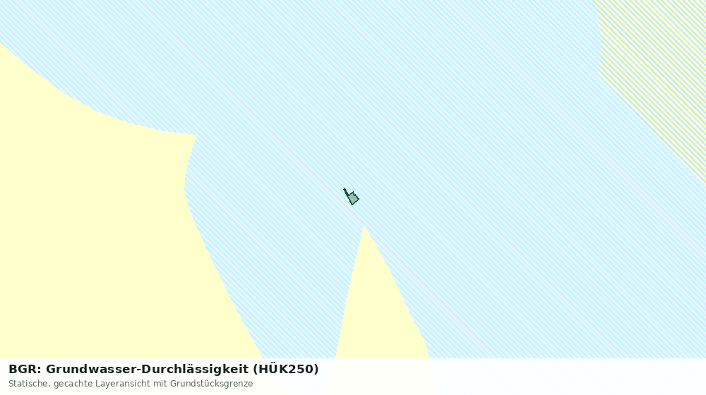 Statische Kartenansicht: BGR: Grundwasser-Durchlässigkeit (HÜK250)