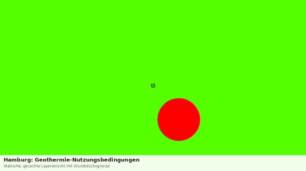 Statische Kartenansicht: Hamburg: Geothermie-Nutzungsbedingungen