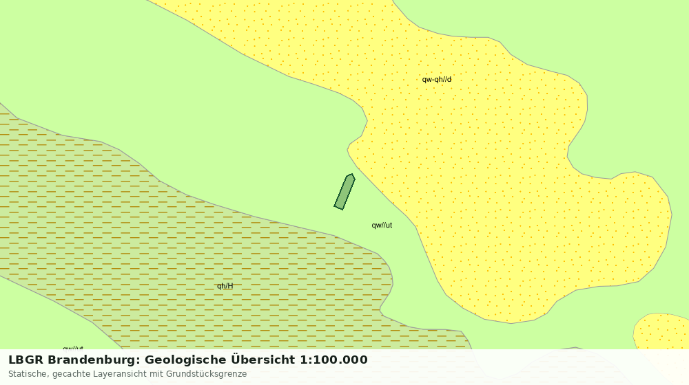 Statische Kartenansicht: LBGR Brandenburg: Geologische Übersicht 1:100.000