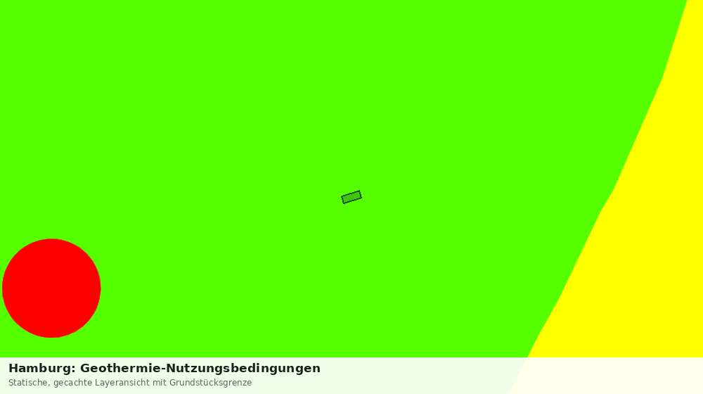 Statische Kartenansicht: Hamburg: Geothermie-Nutzungsbedingungen