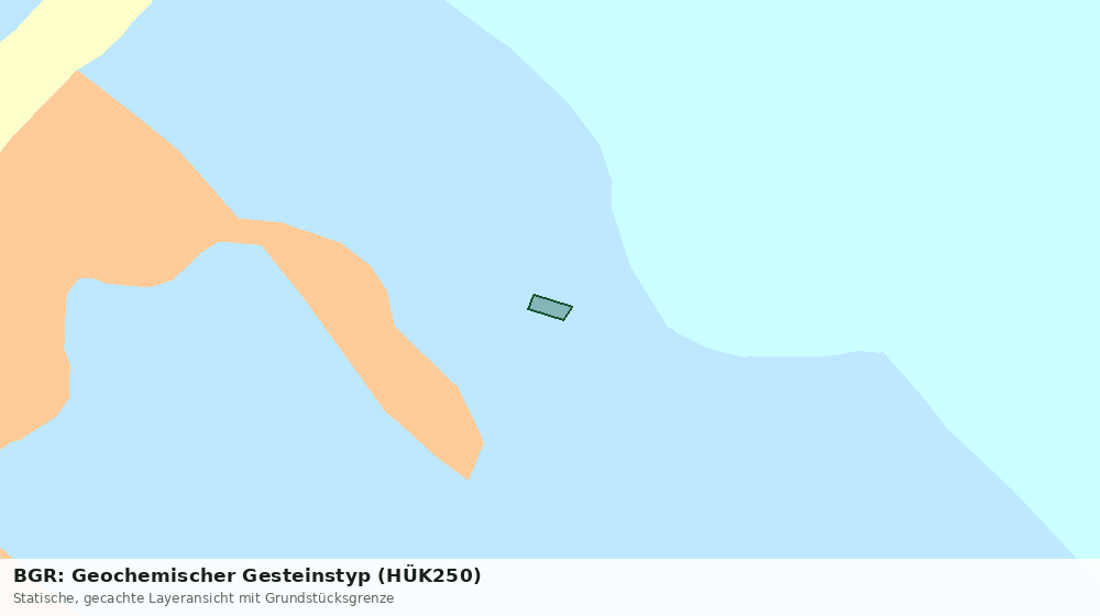 Statische Kartenansicht: BGR: Geochemischer Gesteinstyp (HÜK250)