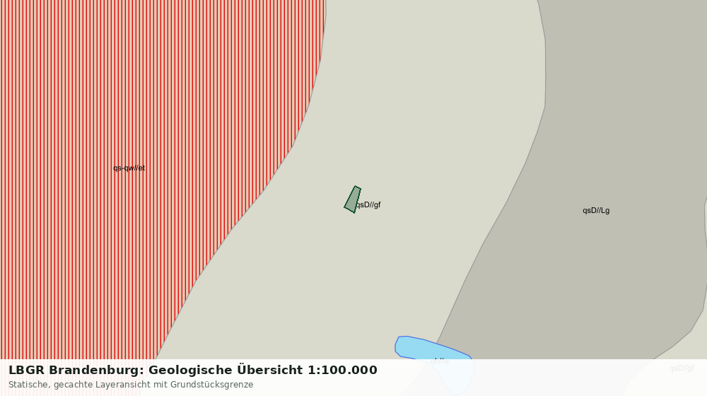 Statische Kartenansicht: LBGR Brandenburg: Geologische Übersicht 1:100.000