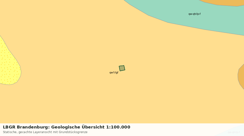 Statische Kartenansicht: LBGR Brandenburg: Geologische Übersicht 1:100.000