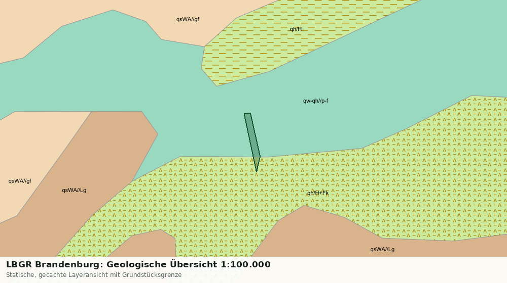 Statische Kartenansicht: LBGR Brandenburg: Geologische Übersicht 1:100.000