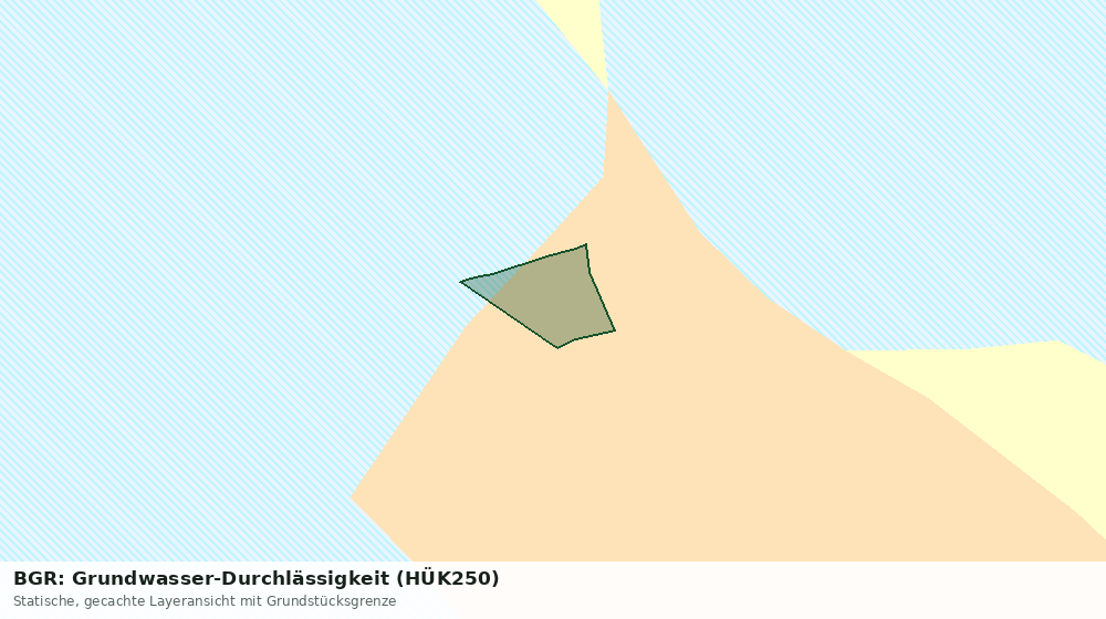 Statische Kartenansicht: BGR: Grundwasser-Durchlässigkeit (HÜK250)