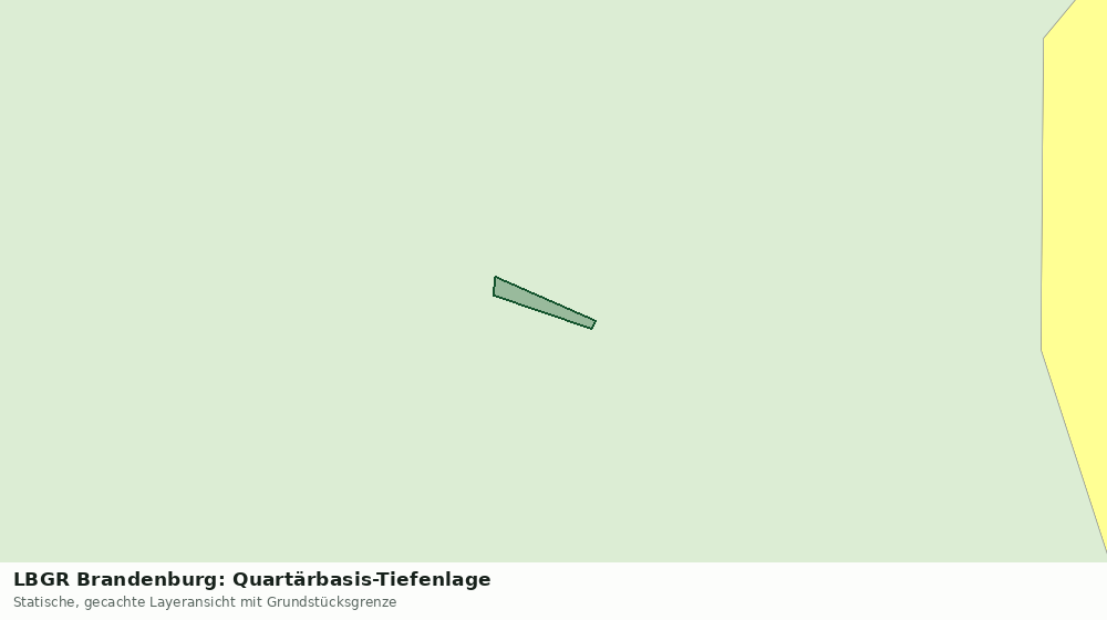 Statische Kartenansicht: LBGR Brandenburg: Quartärbasis-Tiefenlage