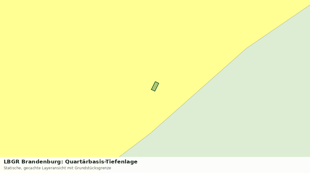 Statische Kartenansicht: LBGR Brandenburg: Quartärbasis-Tiefenlage