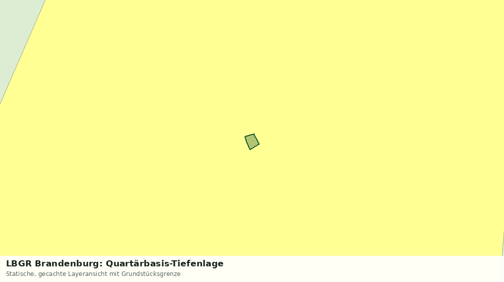 Statische Kartenansicht: LBGR Brandenburg: Quartärbasis-Tiefenlage