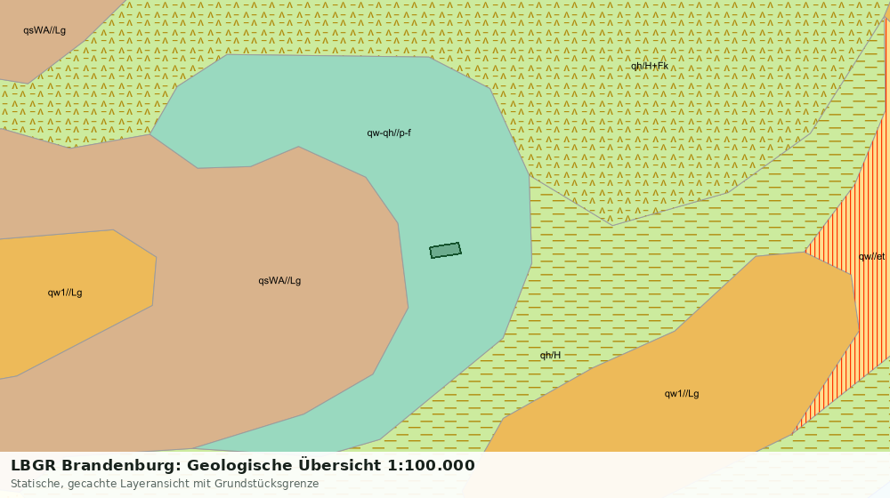 Statische Kartenansicht: LBGR Brandenburg: Geologische Übersicht 1:100.000