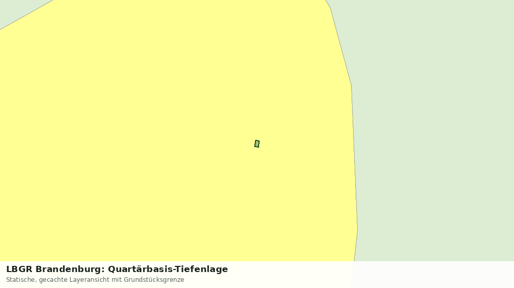 Statische Kartenansicht: LBGR Brandenburg: Quartärbasis-Tiefenlage