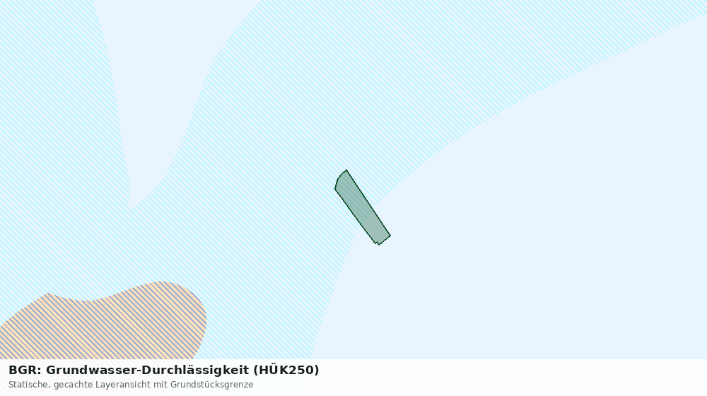 Statische Kartenansicht: BGR: Grundwasser-Durchlässigkeit (HÜK250)