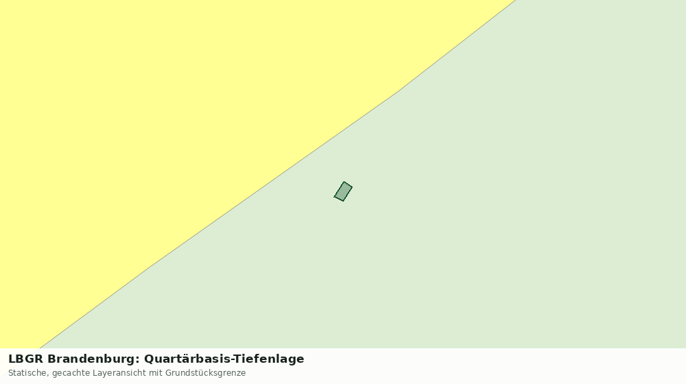 Statische Kartenansicht: LBGR Brandenburg: Quartärbasis-Tiefenlage