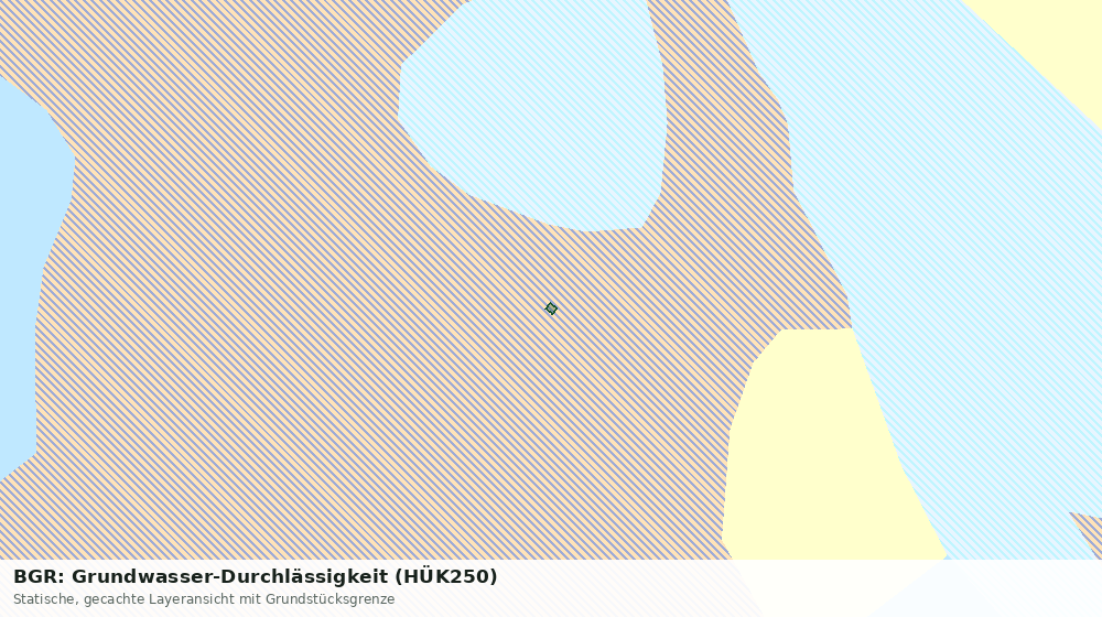 Statische Kartenansicht: BGR: Grundwasser-Durchlässigkeit (HÜK250)