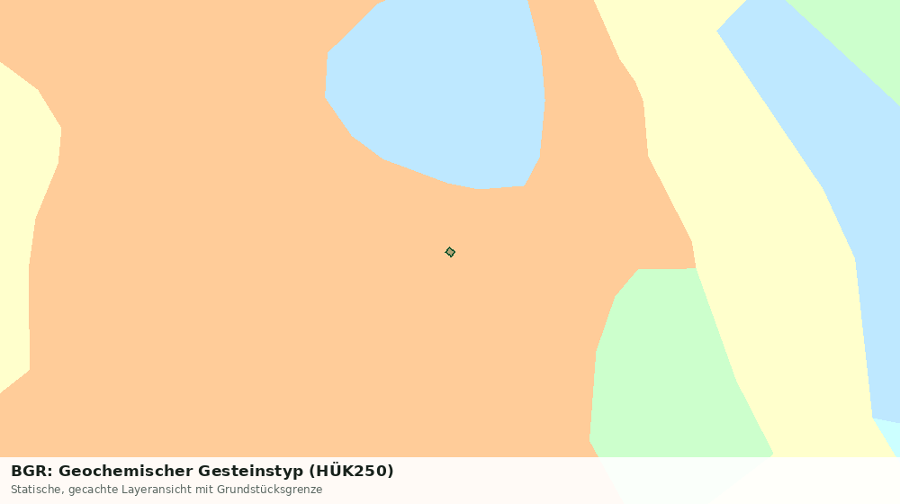 Statische Kartenansicht: BGR: Geochemischer Gesteinstyp (HÜK250)