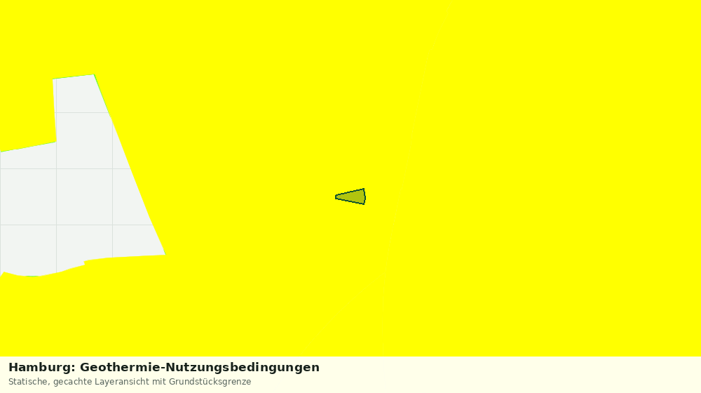 Statische Kartenansicht: Hamburg: Geothermie-Nutzungsbedingungen