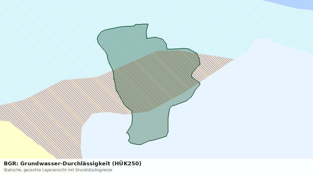 Statische Kartenansicht: BGR: Grundwasser-Durchlässigkeit (HÜK250)