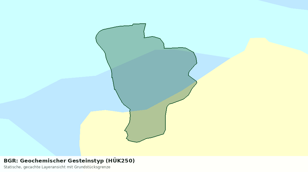 Statische Kartenansicht: BGR: Geochemischer Gesteinstyp (HÜK250)