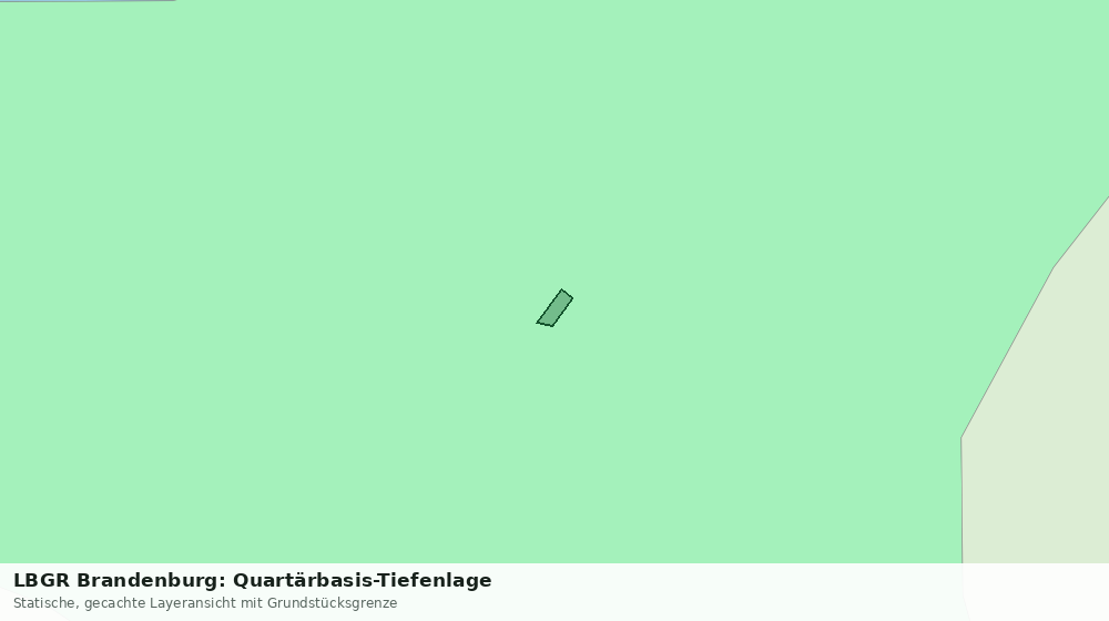 Statische Kartenansicht: LBGR Brandenburg: Quartärbasis-Tiefenlage