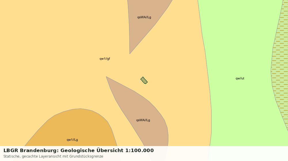 Statische Kartenansicht: LBGR Brandenburg: Geologische Übersicht 1:100.000