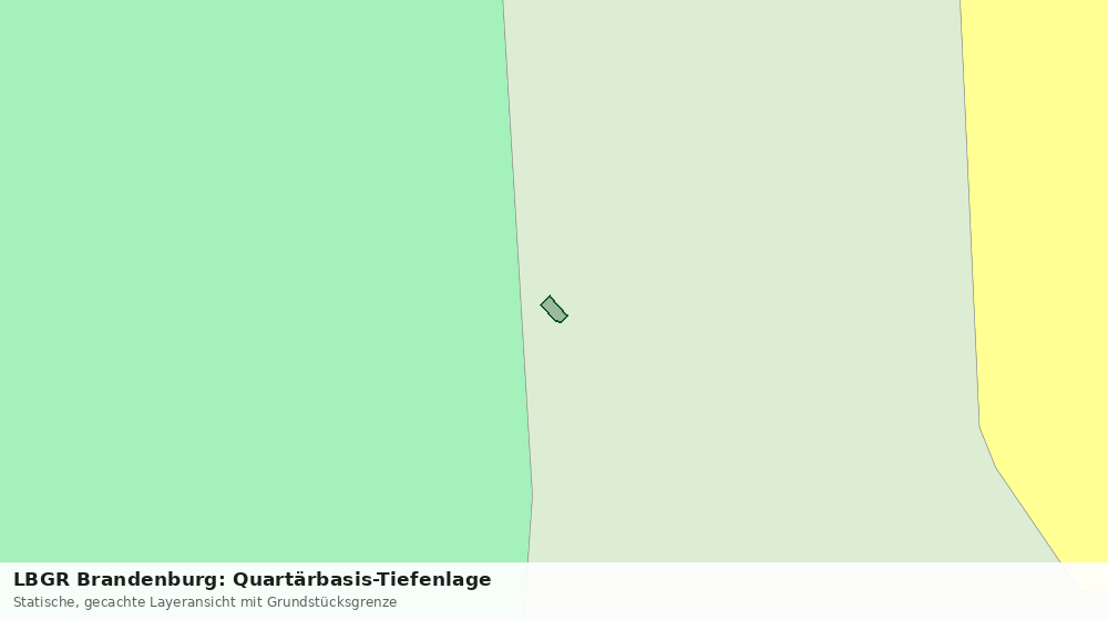 Statische Kartenansicht: LBGR Brandenburg: Quartärbasis-Tiefenlage