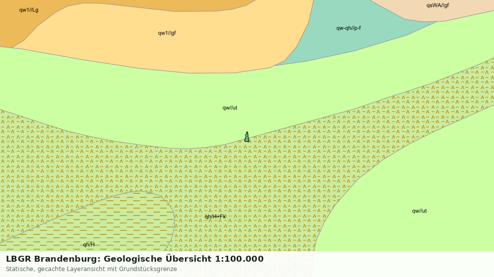 Statische Kartenansicht: LBGR Brandenburg: Geologische Übersicht 1:100.000