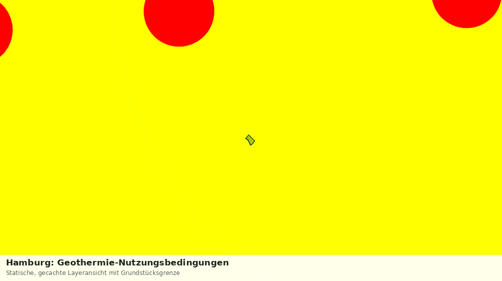 Statische Kartenansicht: Hamburg: Geothermie-Nutzungsbedingungen