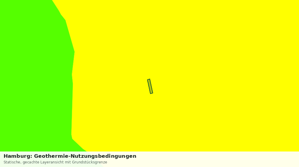Statische Kartenansicht: Hamburg: Geothermie-Nutzungsbedingungen